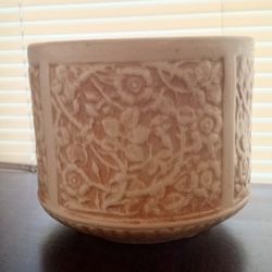 Weller Clinton Ivory Floral Footed Jardiniere / Planter