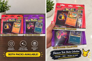 Pokemon tech sticker collection