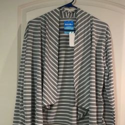 Sun & Sky Striped Sun Cover Up Size Small/Medium 