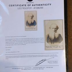 Tolstoy Photo Circa 1913