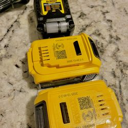 Dewalt Two Battery And Charger Set Brand New