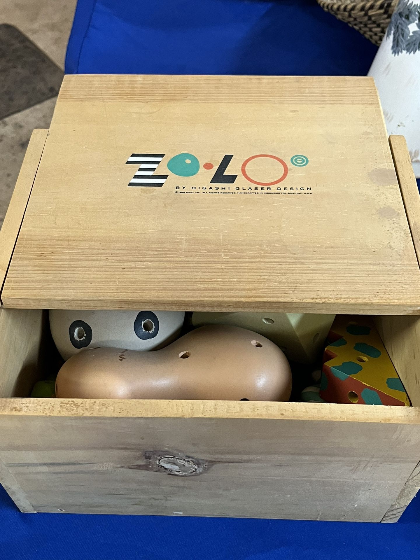 1987 ZoLo Painted Wood Set Extremely Rare!