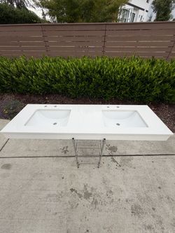 Sink with countertop