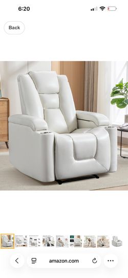 White Recliner Mint Condition