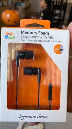 Memory foam Earphones with Mic