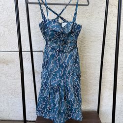 Anthropologie HD in Paris coral ocean dress