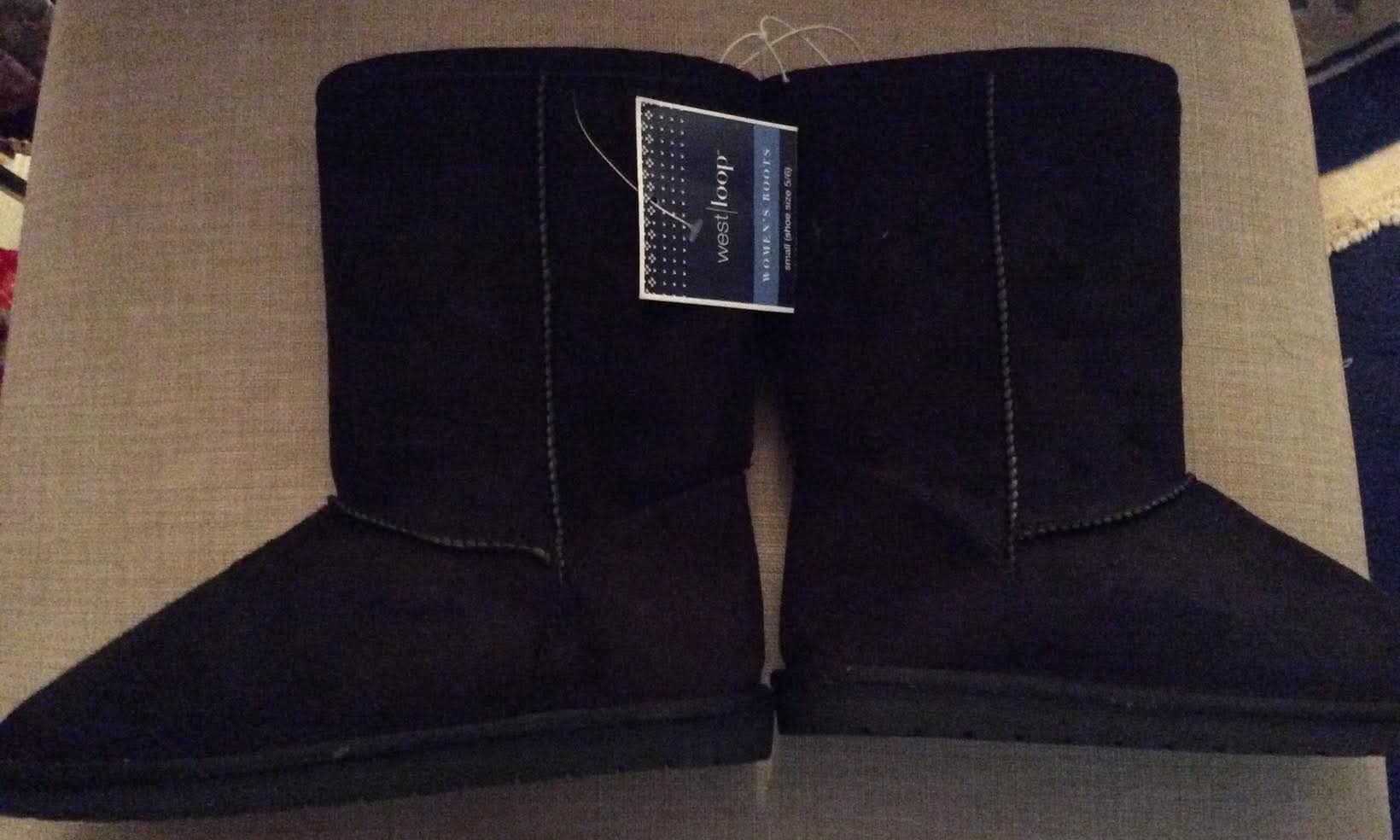 New black boots-size 5/6 ladies