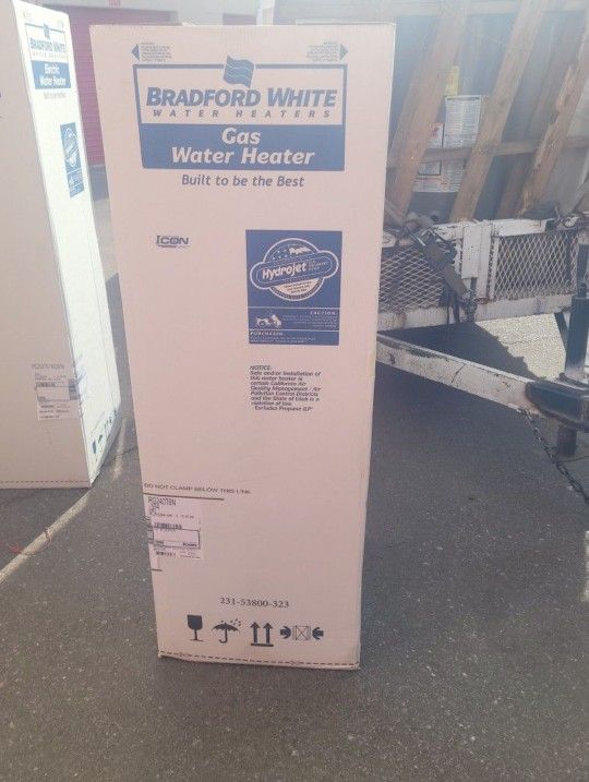 40 Gallon Tall Bradford White Gas Water Heater New In Box