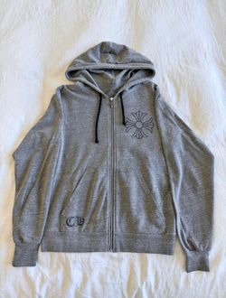 Chrome Hearts Vintage Framed Plus Cross Zip Up Hoodie