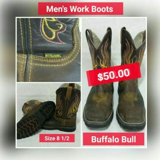 buffalo steel toe work boots