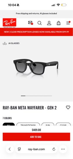 Rayban Meta glasses Gen 2