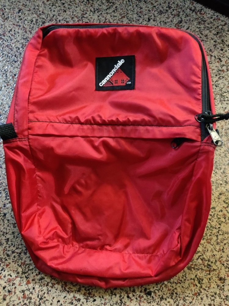 Vintage Cannondale Bike Pannier Red Made In USA Bag