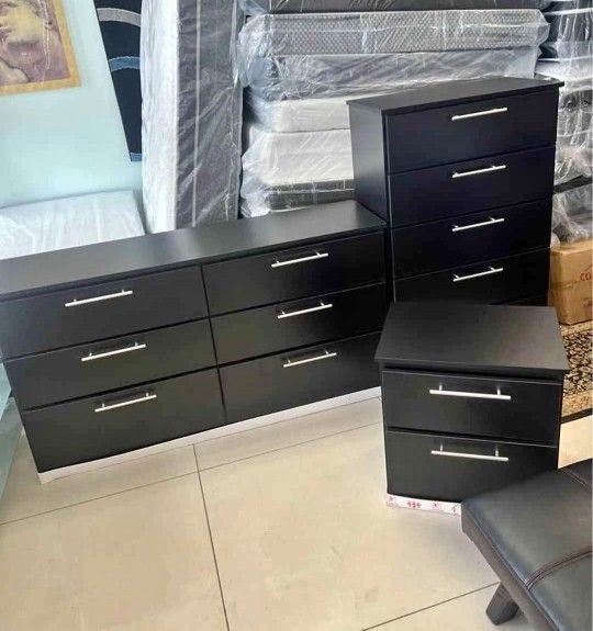 Dresser, Chest And One Nightstand// Fast Delivery