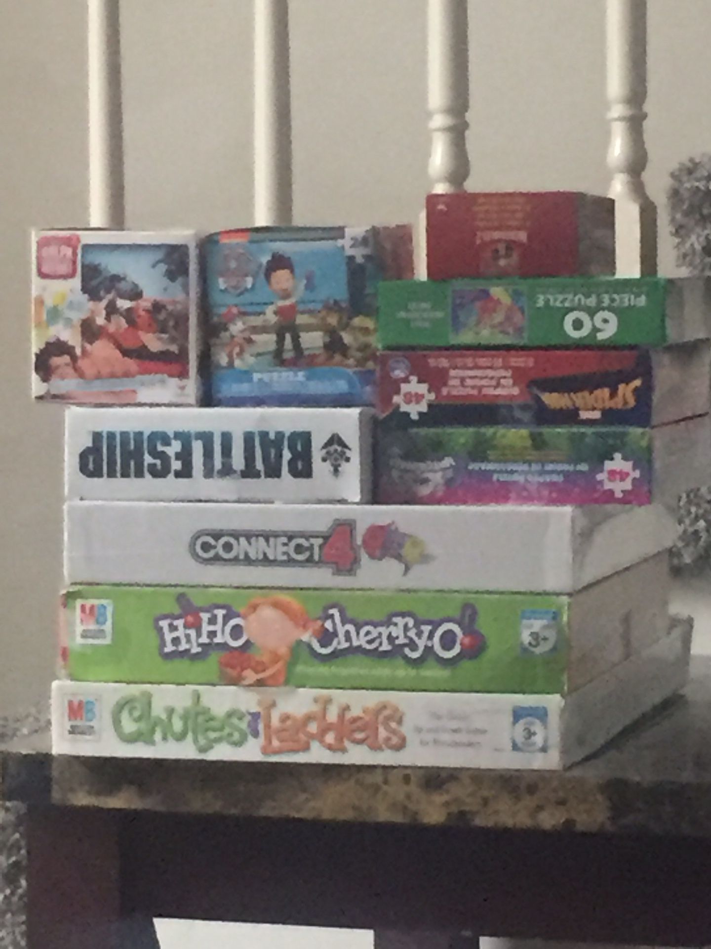 Board game and puzzle lot