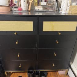 Black Woven Dresser 