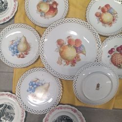 vintage! plates,shirts, blankets & cards