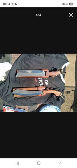 NEW Japanese knife sword samurai made in Japan with leather cases