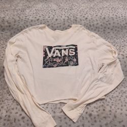 Juniors Large Cropped Vans Tee