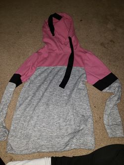 Pink & grey Hoodie