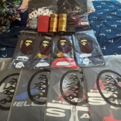 Hellstar, Bape Tees , Sp5der Hoodies , Colognes Come With Receipt Last Long 