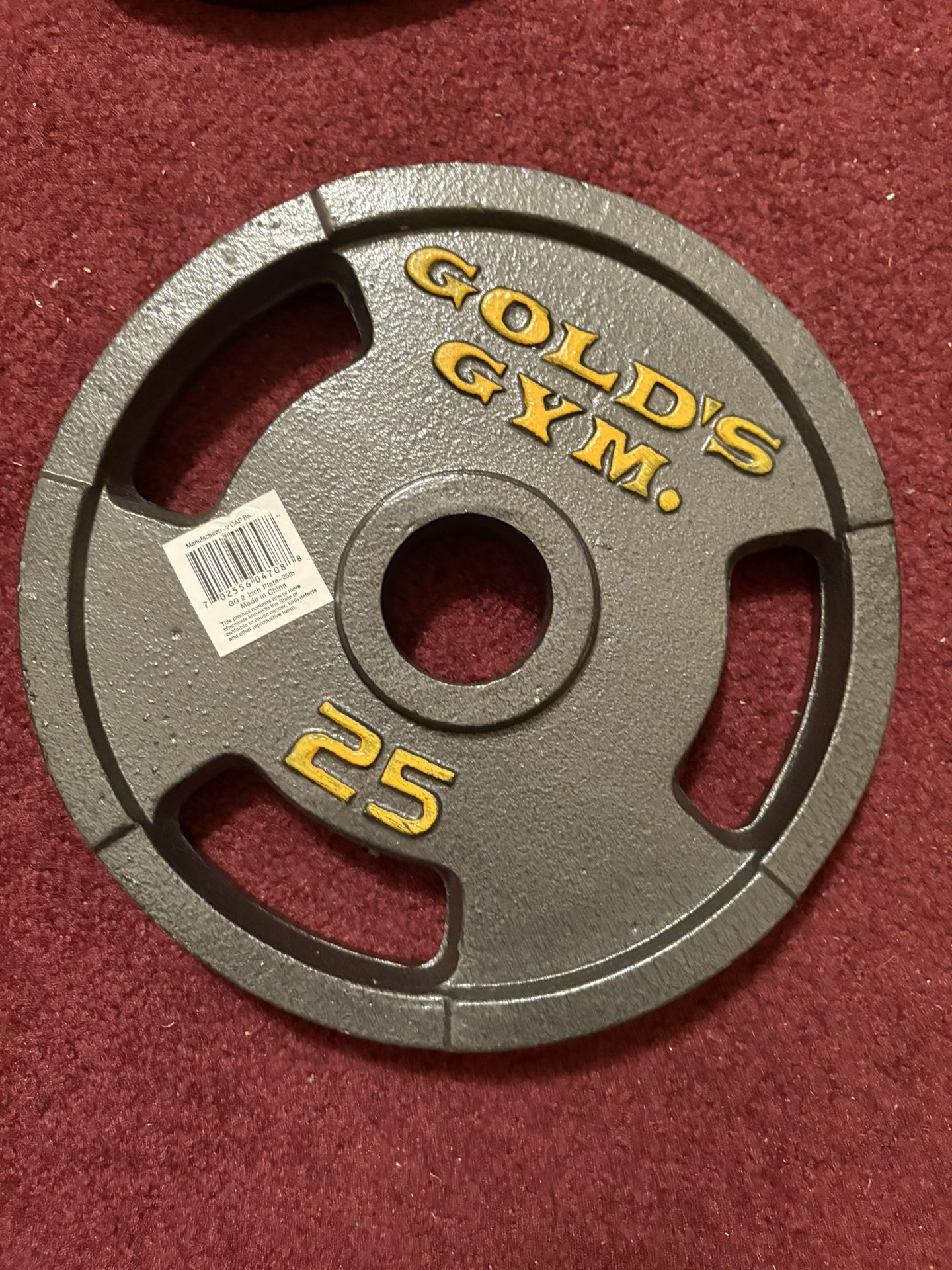 Authentic Gold’s Gym Weight Plates