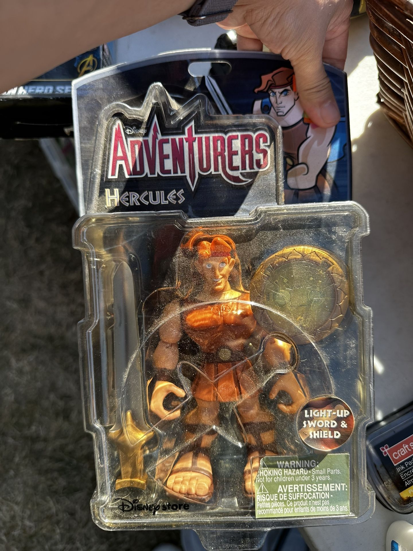 Vintage Disney Hercules Action Figure 1999 Disney Store Exclusive NEW Sealed Rare