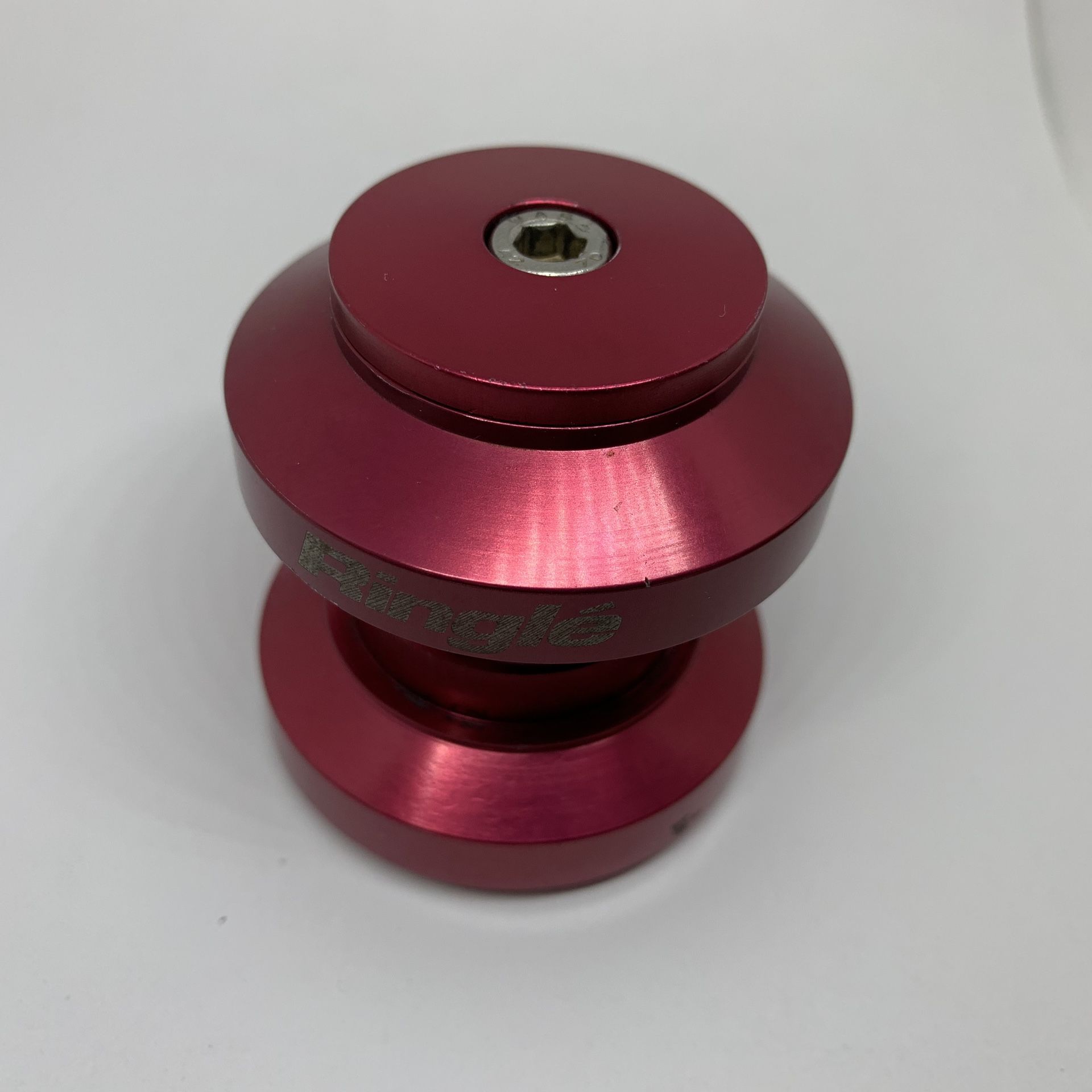 Ringle Headset Threadless 1-1/8” Red Anodized Vintage MTB Sealed Bearing