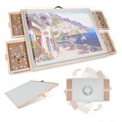 Rotating puzzle table 2000 pieces