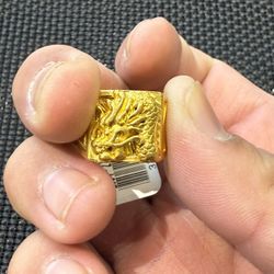 Gold Nugget Ring “Dragon”