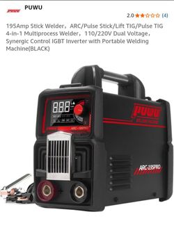 NEW 195 AMP STICK WELDER 4 IN 1 MILTIPROCESS WELDER