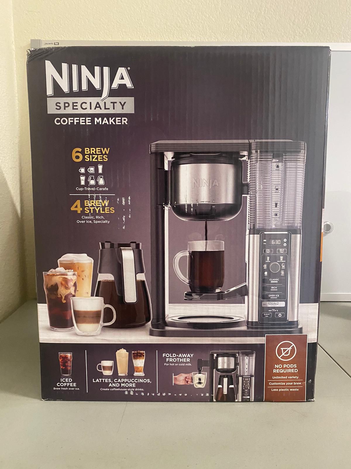 Ninja Specialty Fold-Away Frother Coffee Maker