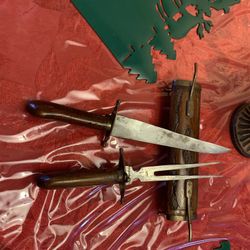 Butcher’s ￼Knife & Fork In Custom Case