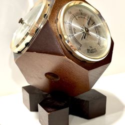 Jason Weather Station Wood Desk Set Barometer Thermometer Hygrometer Japan