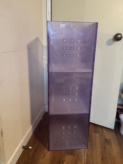 Ikea Lekman Boxes in Purple Set of 3