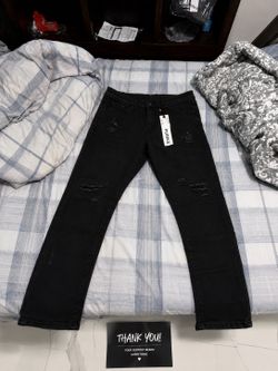 Purple jeans