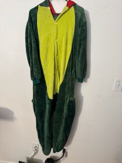 Green Dinosaur Kigurumi Onesie Costume