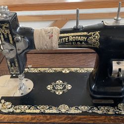 White Rotary Treadle Sewing Machine 