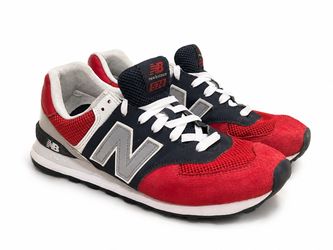 New Balance 574 Pebbled Sport Team Red Men’s Size 12 D ML574SRF ENCAP