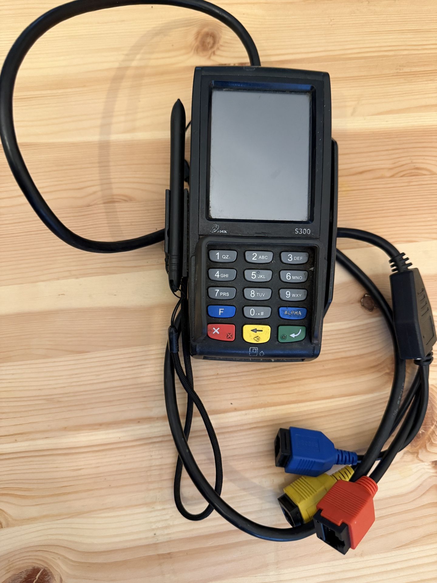 PAX S300 Credit Card Terminal – For Parts or Repair Only, No Power Cable 