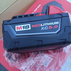 M18 Milwaukee Battery 5.0 ah
