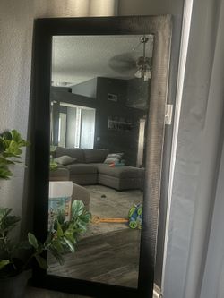 Long Mirror Black Border 