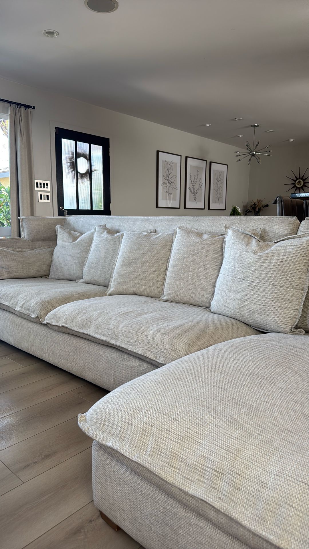 Sectional Sofa Down Filled 