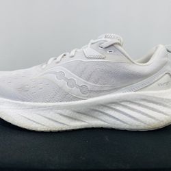 SAUCONY TRIUMPH 22 WHITE RUNNING SHOES SIZE:9 MENS