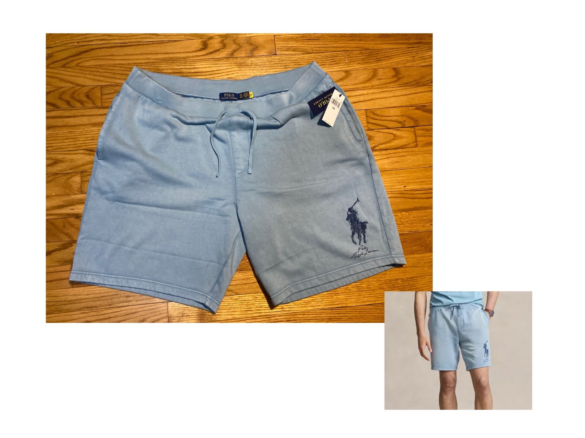 Polo Ralph Lauren 8.5-Inch Big Pony Fleece Shorts Big And Tall men’s sz 3XB NEW