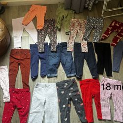 18 Month Baby Girl Pants/tights 