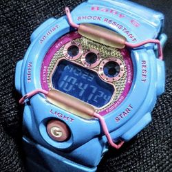 Casio Baby-G Tropical Blue/Pink BG1005M-2 World Time Women's Watch
