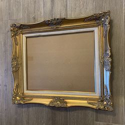 Vintage gold frame with glass art home Decor