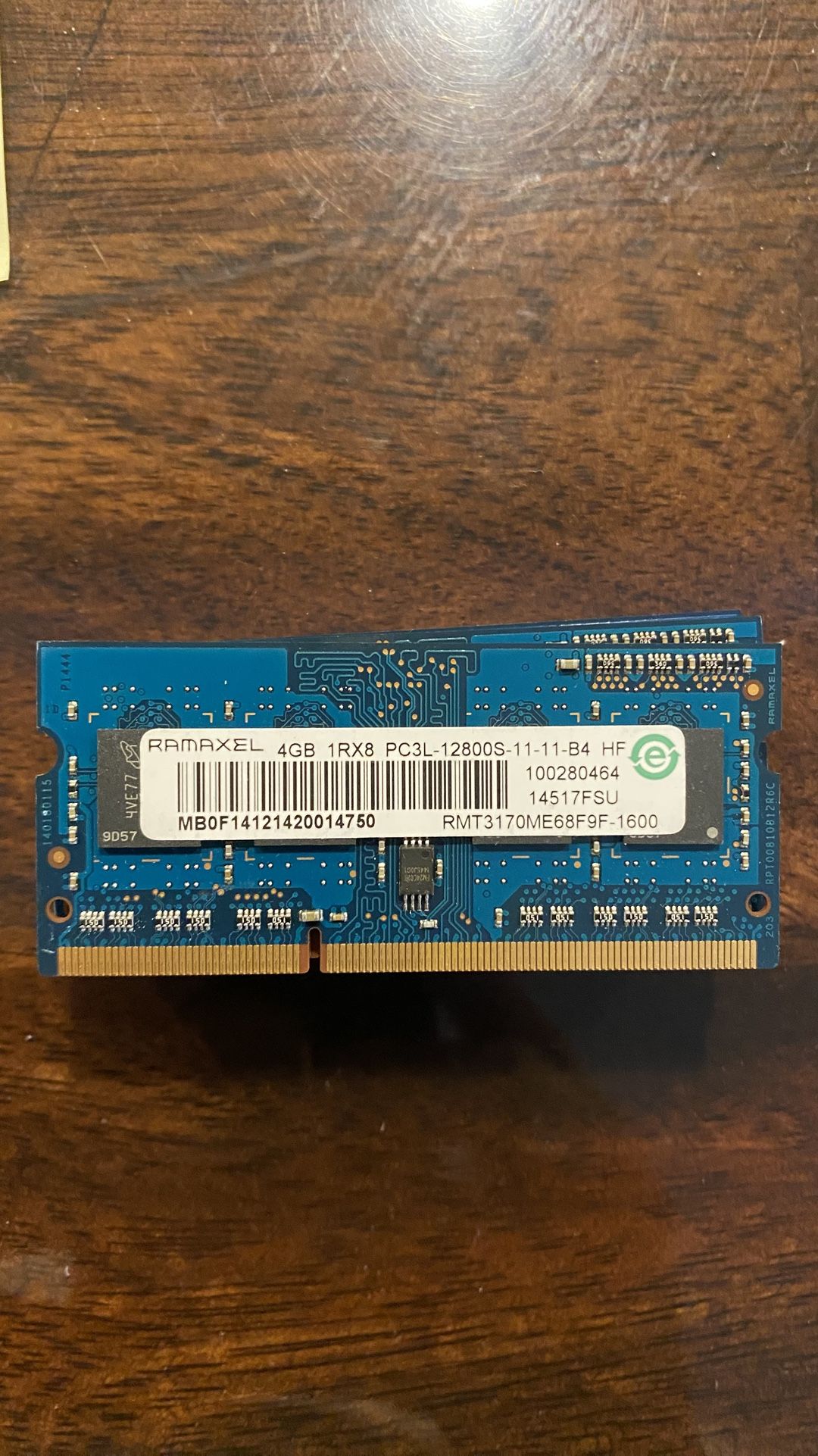 (005) RAMAXEL RMR5030EF68F9W-1600 4GB DDR3-1600MHz