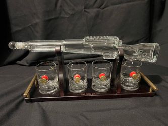 Decanter Set with Glasses,Dispenser