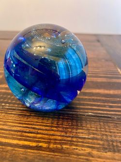 Art decor glass orb decor . Hand made